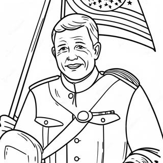 Page De Coloriage Touchante Pour Le Jour Des Anciens Combattants 65354-14299