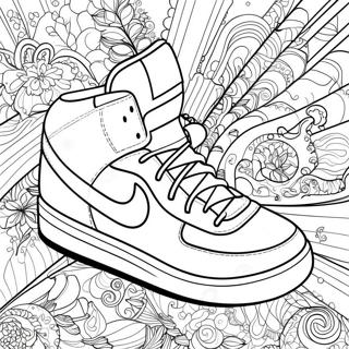 Page De Coloriage De Design De Baskets Cool 65446-14309