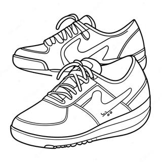 Page De Coloriage De Design De Baskets Cool 65446-14310