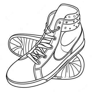 Page De Coloriage De Design De Baskets Cool 65446-14311