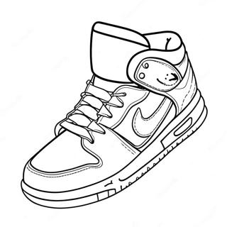 Page De Coloriage De Design De Baskets Cool 65446 14312