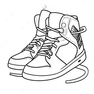Page De Coloriage De Baskets Montantes 65447 14314