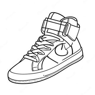 Page De Coloriage De Baskets Montantes 65447 14316