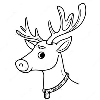 Page De Coloriage De Renne Réaliste Pages À Colorier