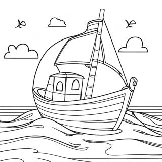 Page De Coloriage De Bateau 65812-14386