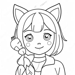 Fille Anime Pages à colorier