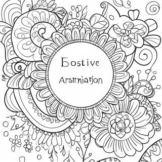 Page De Coloriage Daffirmation Positive 66355-14508