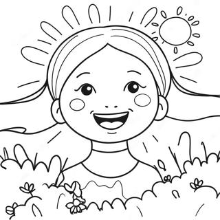 Page De Coloriage De Soleil Joyeux 66356-14510