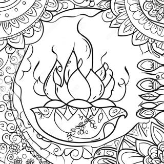 Page De Coloriage Du Festival De Diwali 66449-14527