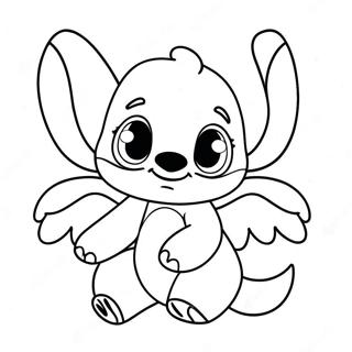 Page De Coloriage Stitch Et Angel Mignon 66631-14570