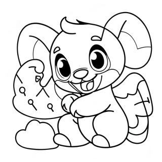 Page De Coloriage Stitch Et Angel Espiegle 66632-14574