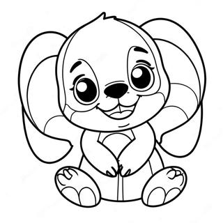 Page De Coloriage Stitch Et Angel Heureux 66633-14577