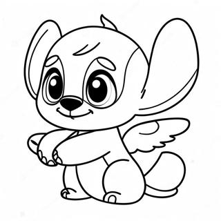 Page De Coloriage Stitch Et Angel Aventurier 66634-14582