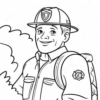 Page De Coloriage Du Pompier Amical 66902 14631