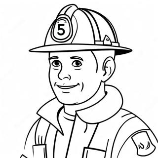 Page De Coloriage Du Pompier Amical 66902 14632