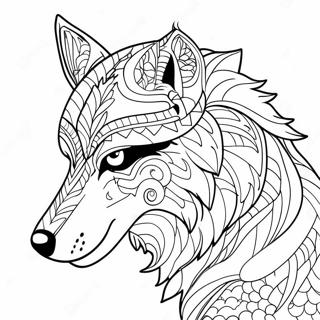 Page De Coloriage Fille Anime Loup 67613-14788