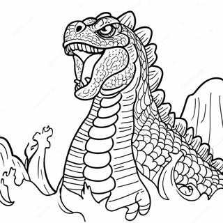 Page De Coloriage Shin Godzilla En Train De Se Battre 67807-14841