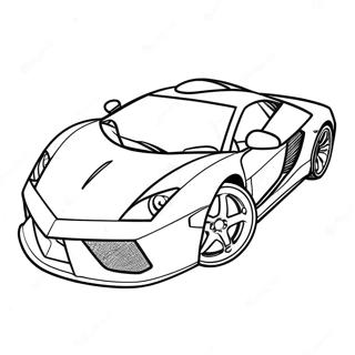 Supercar Voiture De Sport Pages À Colorier