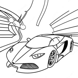 Page De Coloriage De Supercar Sportive Futuriste 67976-14883