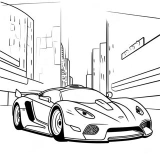 Page De Coloriage De Supercar Sportive Futuriste 67976 14884