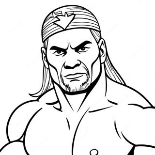 Simple Page De Coloriage Lutteur Wwe 68154-14910