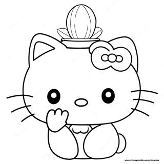 Hello Kitty Et Spiderman Pages À Colorier