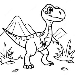 Page De Coloriage De Velociraptor Chassant 68681-15044