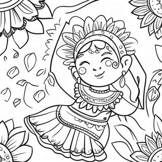 Page De Coloriage Du Festival Hispanique Vibrant 69215-15150