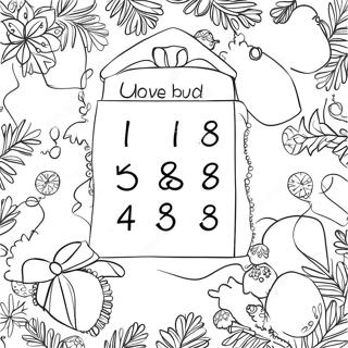 Page De Coloriage Du Calendrier De Lavent Festif 69960 15314