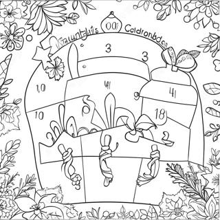 Page De Coloriage Du Calendrier De Lavent Festif 69960 15315