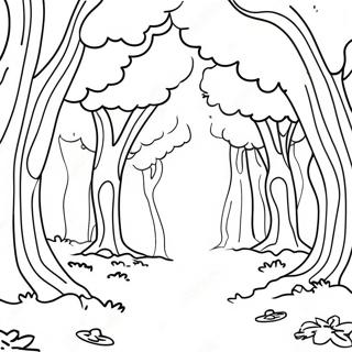 Page De Coloriage De La Foret Des Arbres Truffula 70399-15410