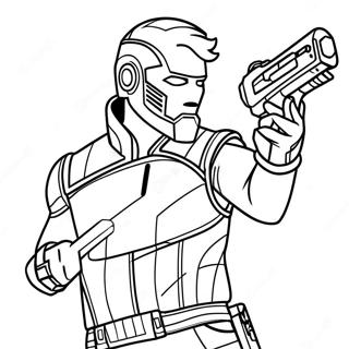 Page De Coloriage De Star Lord En Action 70775-15489