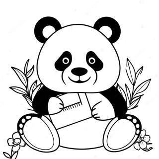 Panda Avec La Lettre P Page A Colorier 71580-15681