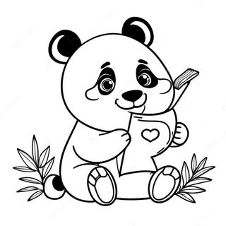 Panda Avec La Lettre P Page A Colorier 71580-15682