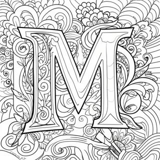 Page De Coloriage De La Lettre M 71755-15707