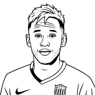 Neymar Pages À Colorier