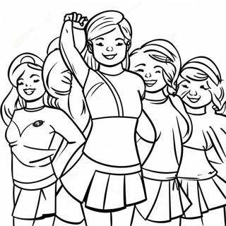 Page De Coloriage Des Cheerleaders Des 49ers 71906-15769