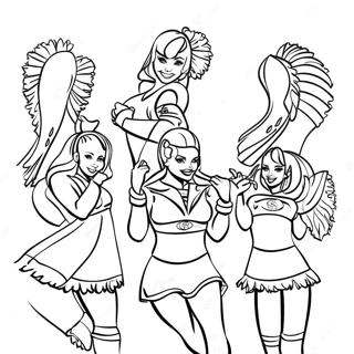 Page De Coloriage Des Cheerleaders Des 49ers 71906-15772