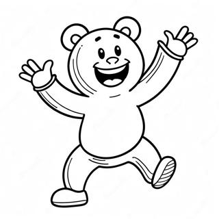 Page De Coloriage De Huggy Wuggy Heureux Dansant 71984-15839