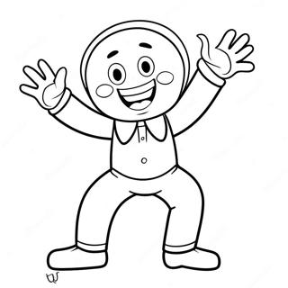 Page De Coloriage De Huggy Wuggy Heureux Dansant 71984-15840