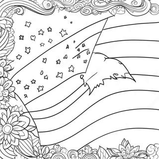 Page De Coloriage Du Drapeau Americain 72033 15875