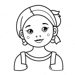 Jolie Fille Page De Coloriage Fille Mignonne 72082-15908