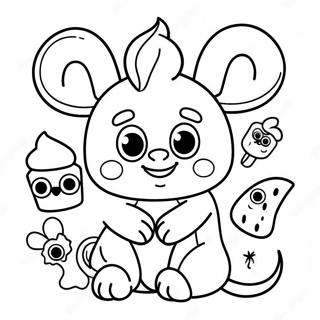 Page De Coloriage De Monstres Disney Doux Pour Bebes 72163 15981