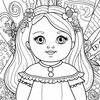 Poupée Pages À Colorier