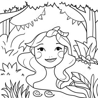 Page De Coloriage Scene Du Jardin Deden 72287-16070