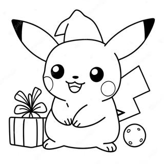 Page De Coloriage De Pikachu Noel 72671-16368