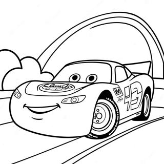 Page De Coloriage De Lightning Mcqueen En Course 7277-602