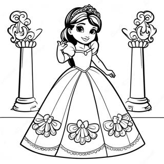 Page De Coloriage Elena Davalor En Robe Royale 72828-16489