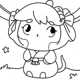 Page De Coloriage De Mitsuri Kanroji Mignonne 72854-16510