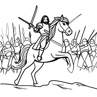 Page De Coloriage Daragorn En Bataille 72882 16537